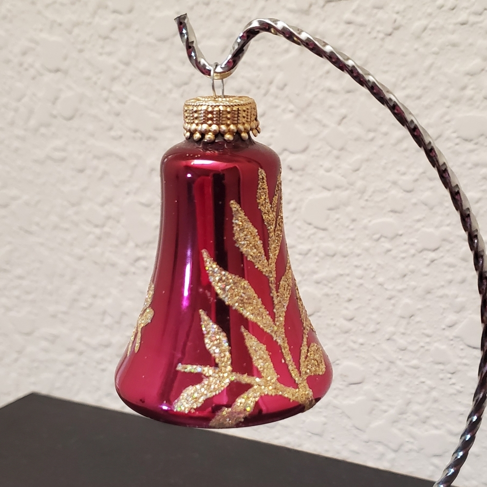 Vintage Krebs glass bell ornaments